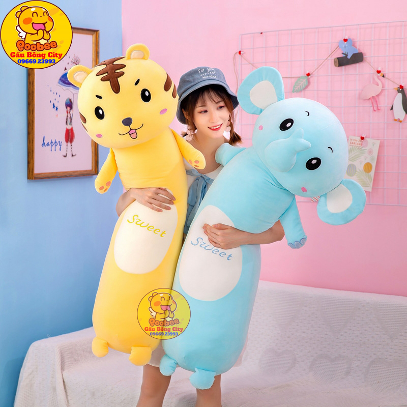 Gấu Bông Gối Ôm Hình Con Voi Cao Cấp