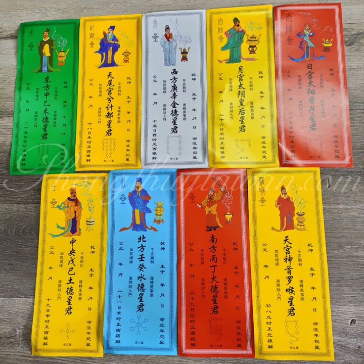 Bài vị cúng sao - thờ cúng