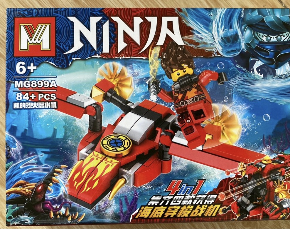 Bộ ráp hình Lego Ninja tàu lặn