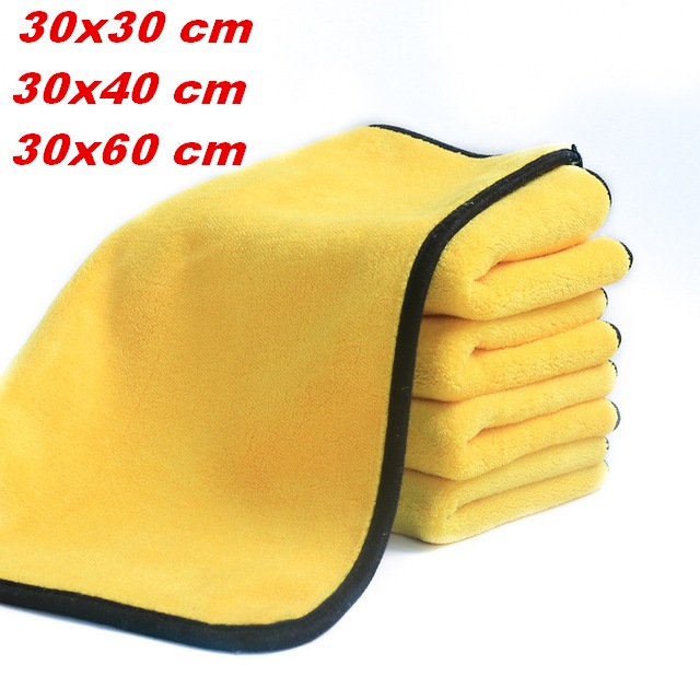 Khăn Lau Xe Microfiber 2 Lớp Chuyên Dụng Vải Mềm Thấm Hút Tốt