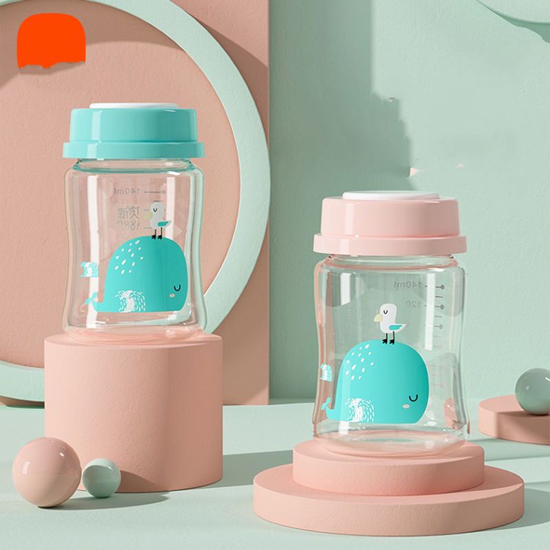 [ SẴN HÀNG] Bình trữ sữa, đồ ăn thuỷ tinh 150ml Nevi