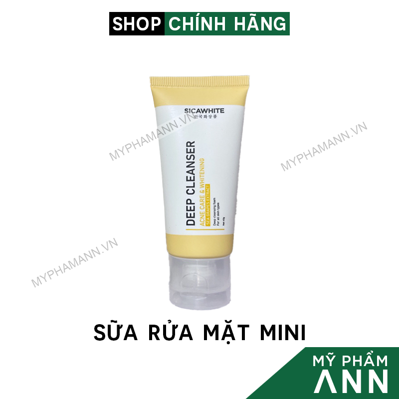 Sữa Rửa Mặt Sica White Mini Deep Cleanser 40g