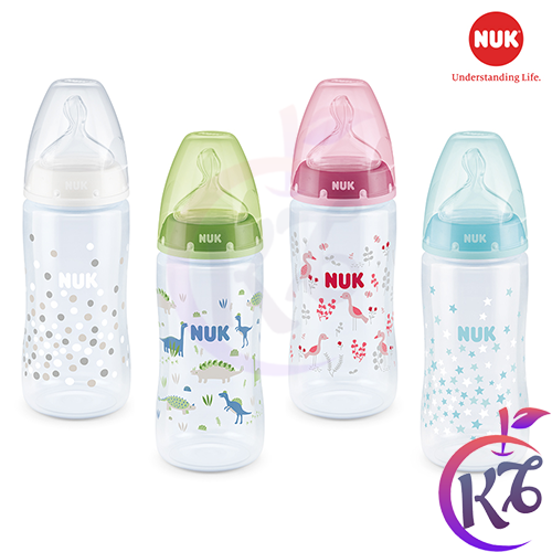 Bình sữa nuk cổ rộng premium choice nhựa pp 300ml ty silicone 1m - nu66133 - binh sua co rong cho be