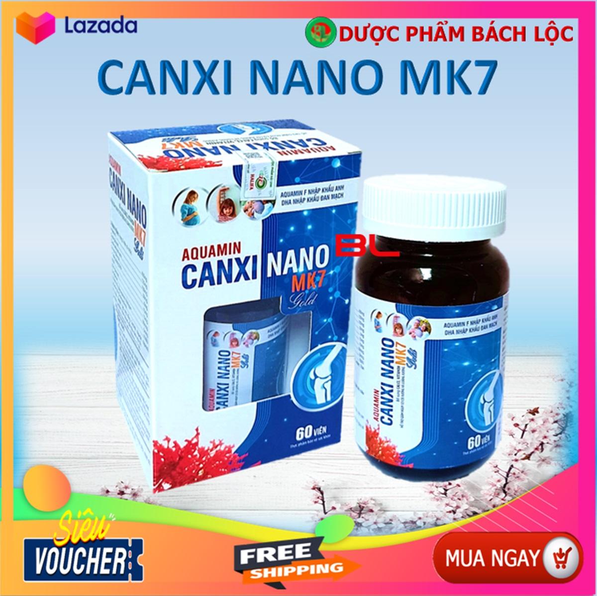 Viên Uống Bổ Sung Canxi Vitamin D3 AQuamin 400mg Nhập Khẩu  Anh Canxi MK7 Giup Phát triển chiêu cao ở trẻ giảm loãng xương ở người lớn - Hộp 60 viên