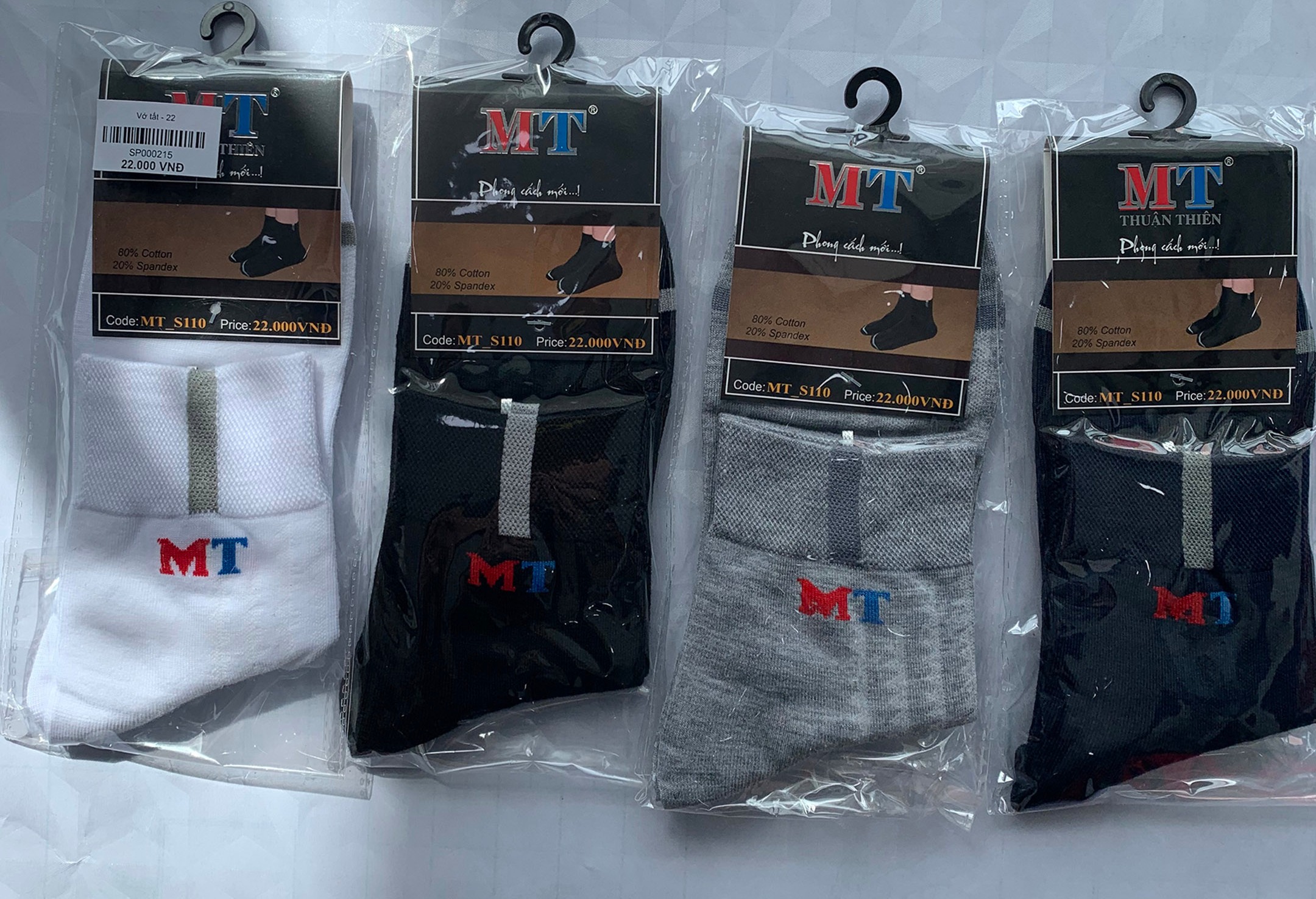 Combo 5 đôi vớ nam 10cm