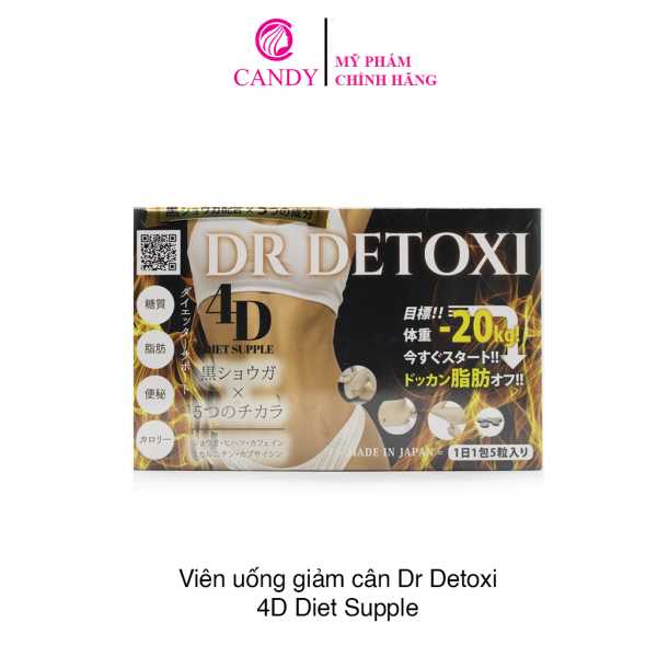 [HCM]Viên Uống Giảm Cân Thải Độc Dr Detoxi 4D Nhật Bản