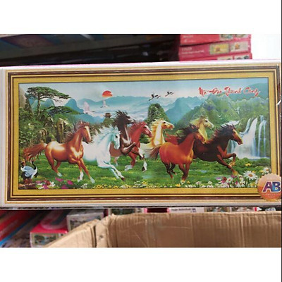 Tranh đính đá mã đáo thành công LV3213Vải nền đã có phủ keo được in rất rõ, màu sắc đẹp, keo rất bền và chắc