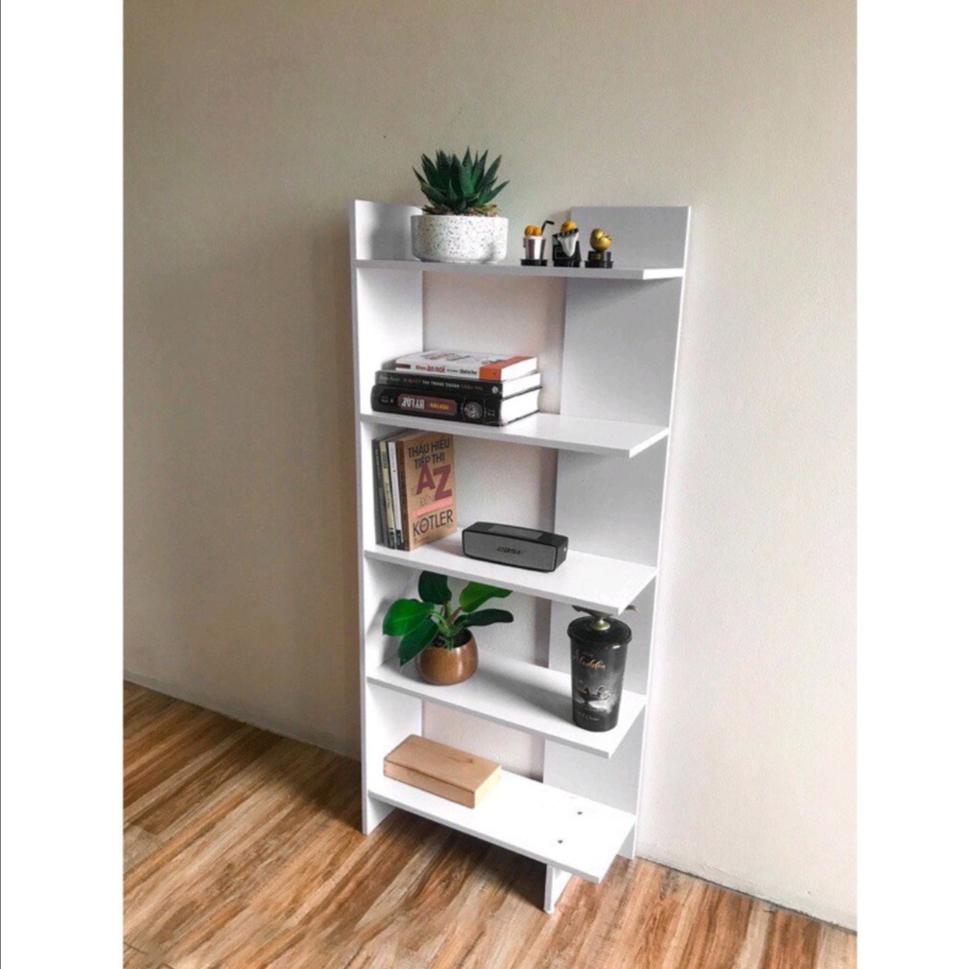 Kệ gỗ góc tường 5 tầng cao cấp. Chất liệu: gỗ MDF độ bền cao. Kích thước: 120 x 44 x 20cm.  3 màu lựa chọn