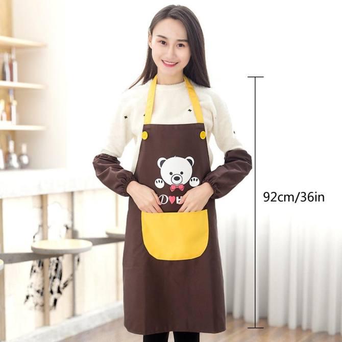 Tạp dề vải họa tiết gấu