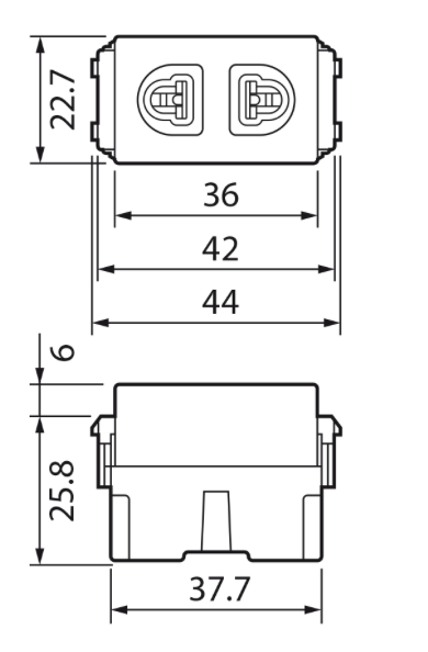 Bộ 6 ổ cắm xám đen hạt to Wide Panasonic