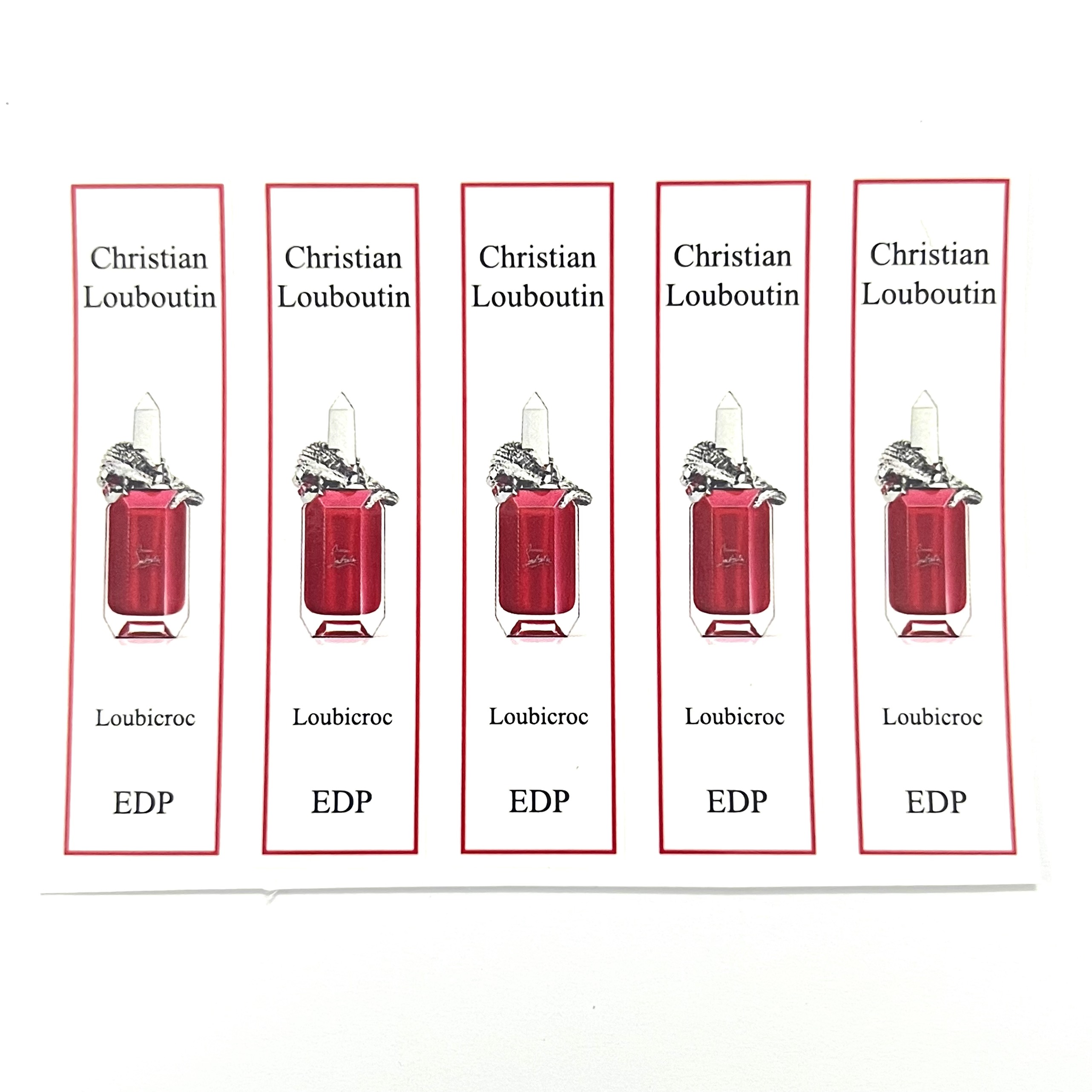 [HCMC] combo 10 PCs Christian louwatin perfume bottle sticker for full range bottle