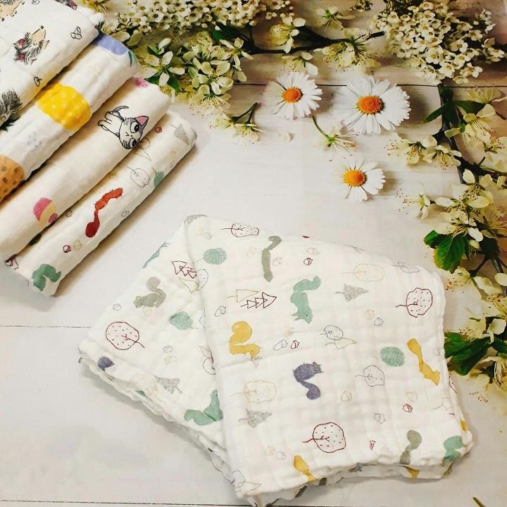 Khăn xô sữa 6 lớp cho bé