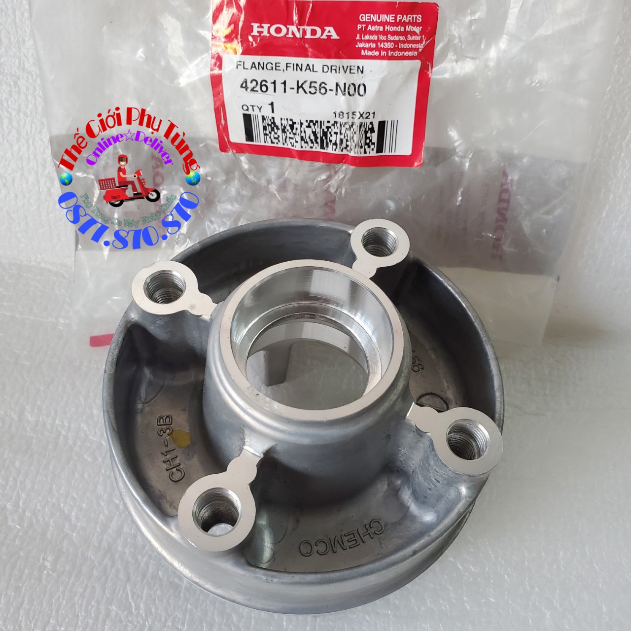 Cùi dĩa sonic 150 zin honda indonesia 42611-k56-n00