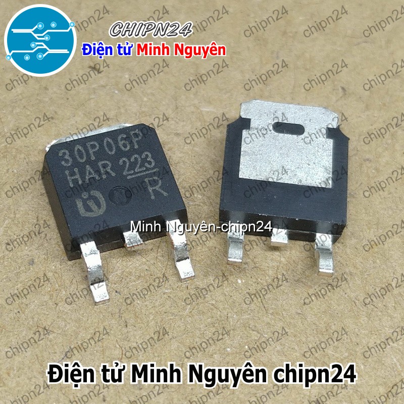 [2 con] (SOP) Mosfet Dán 30P06 TO-252 30A 60V Kênh P (SMD) (SPD30P06PG 30P06P) - HH006667