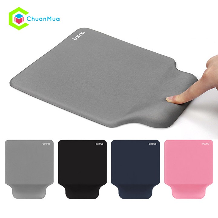 Miếng Lót Chuột Có Đệm Tay Silicon Cao Cấp (Kê Chuột, Bàn Di Chuột, Boona Mouse Pad, Chống Mỏi Tay, Giá Sỉ,...) | PKB040
