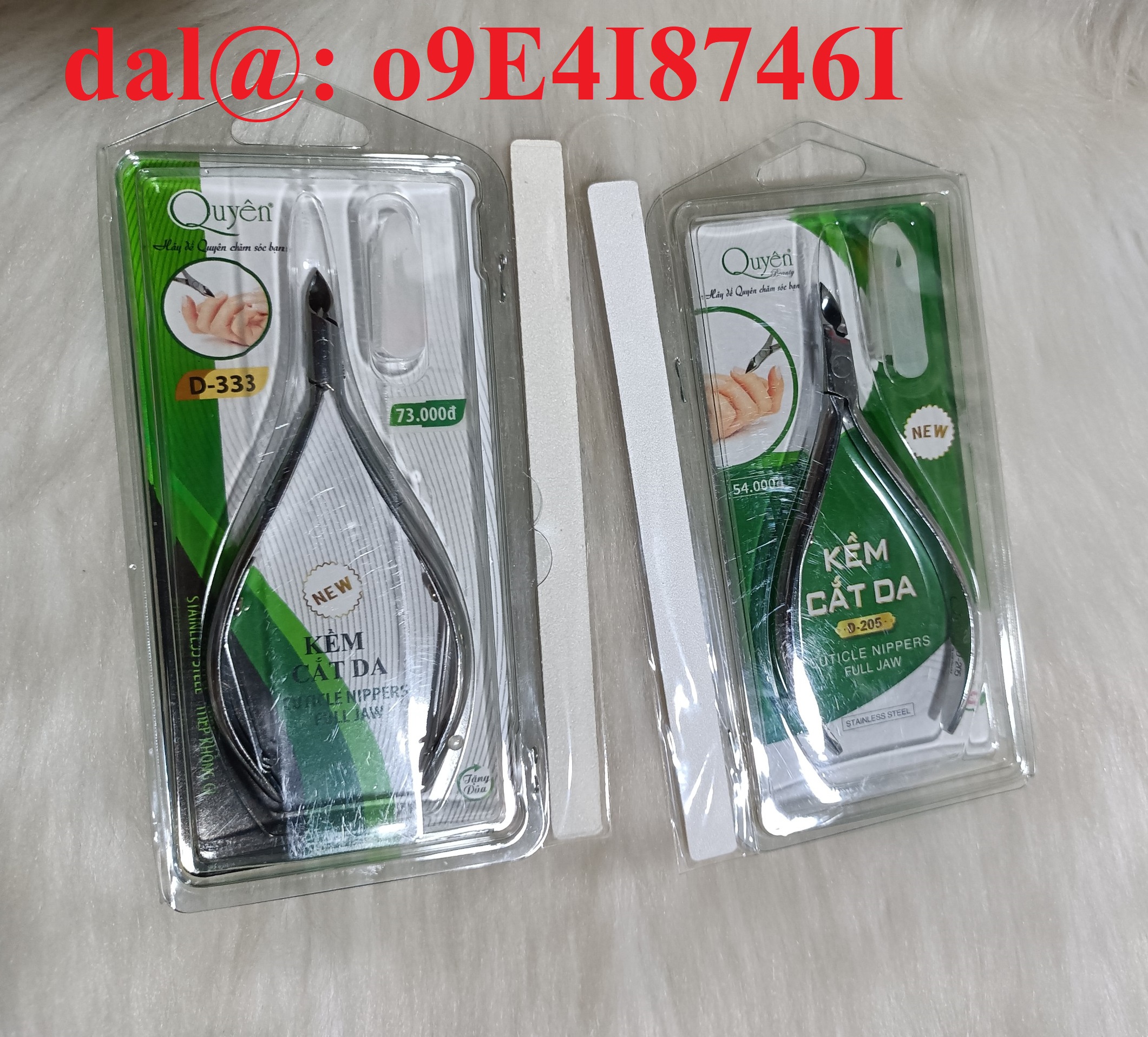 Kềm cắt da quyên màu bạc