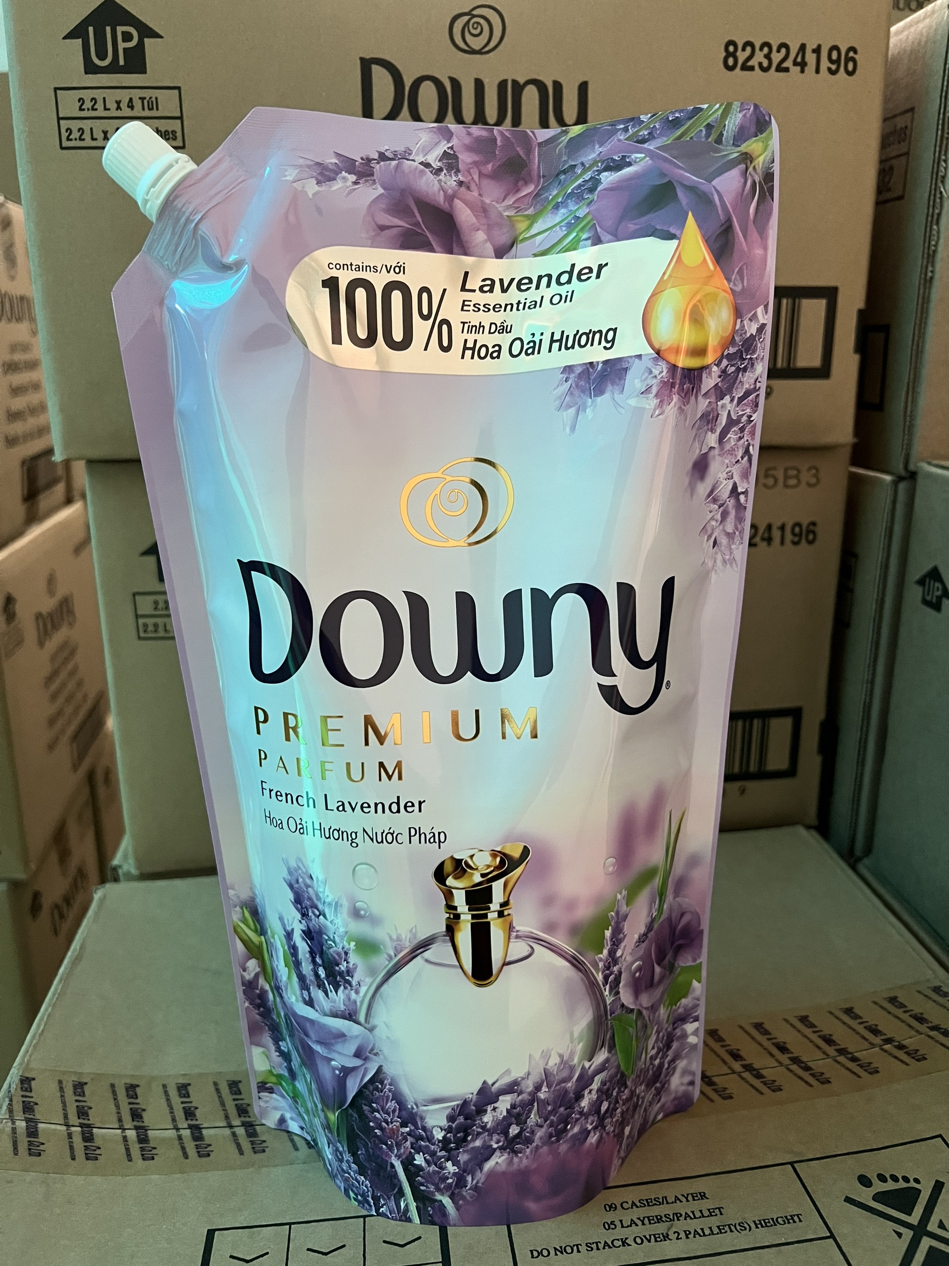 Nước xả vải downy nắng mai 1.5L