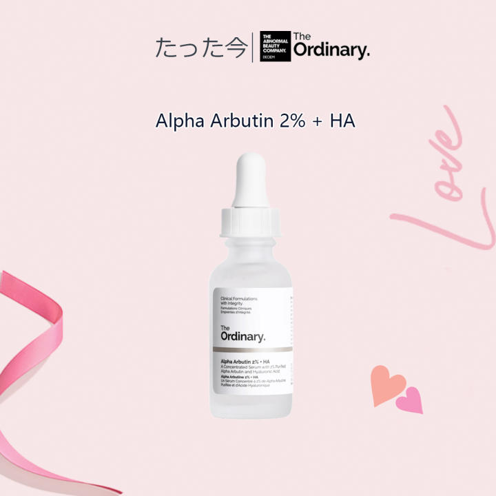 【HCM】 Alpha Arbutin 2% + HA Tinh chất dưỡng trắng Alpha Arbutin 2% + HA – The Ordinary Serum dưỡng ẩm cô đặc làm trắng da mặt Làm sáng da Xóa vết thâm
