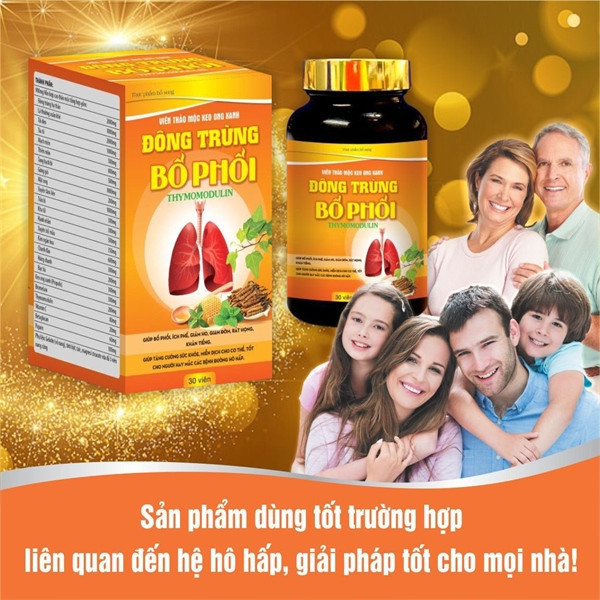 Combo 3 hộp - viên uống đông trùng bổ phổi cầm ho, long đờm, giúp bổ phổi, ích phế, giảm ho, giảm đờm, rát họng, khàn tiếng, bách lộc