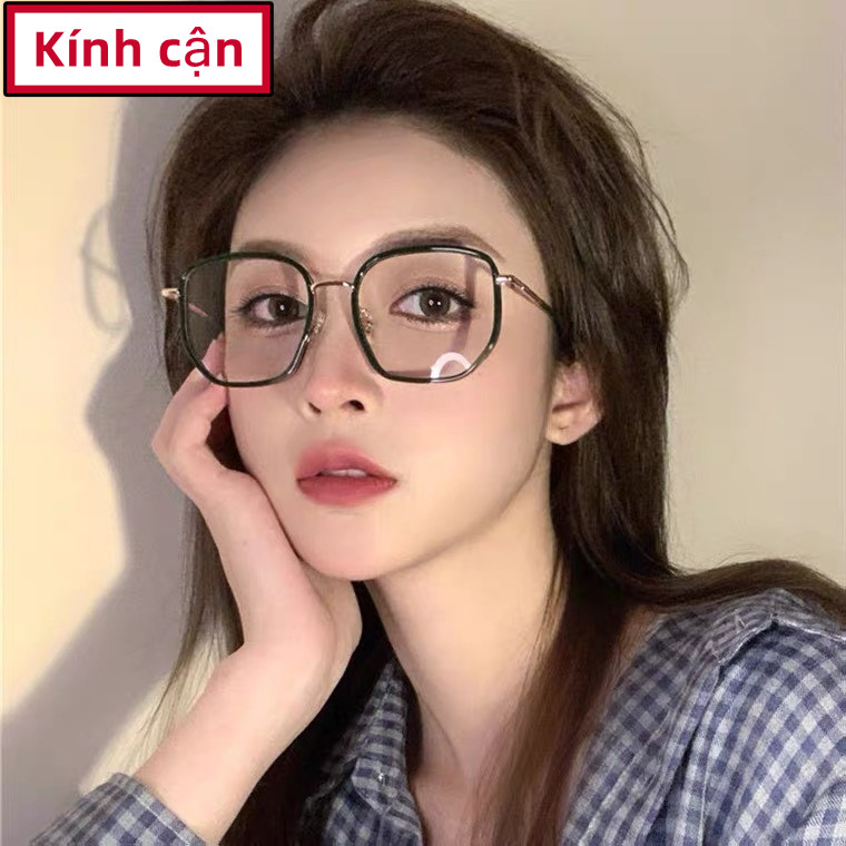 Kính Cận Thị Hot Nhất 2022 Gọng To, phong cách cổ điển chống ánh sáng xanh đủ độ từ 0 tới -4.00 độ mã T6053