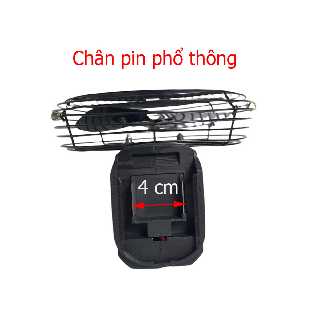Thân quạt đen 8ink , đèn led chân pin phổ thông
