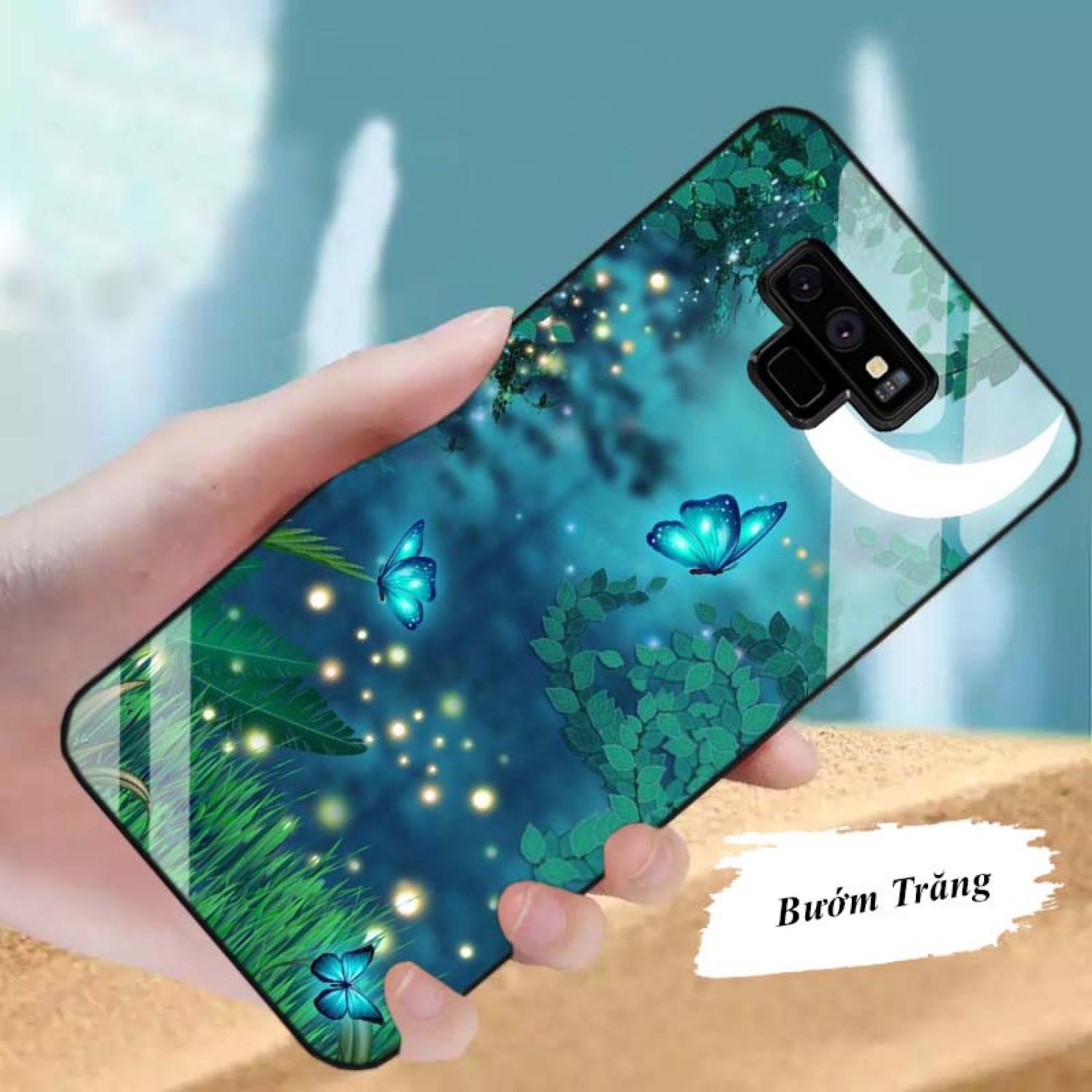 Ốp SAMSUNG NOTE 9 Lưng Kính Cường Lực Cao Cấp Mới ƞhất