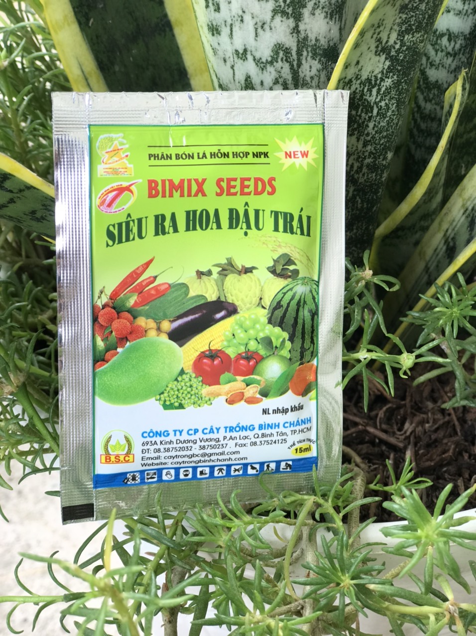 2 gói Siêu ra hoa đậu trái Bimix super seeds
