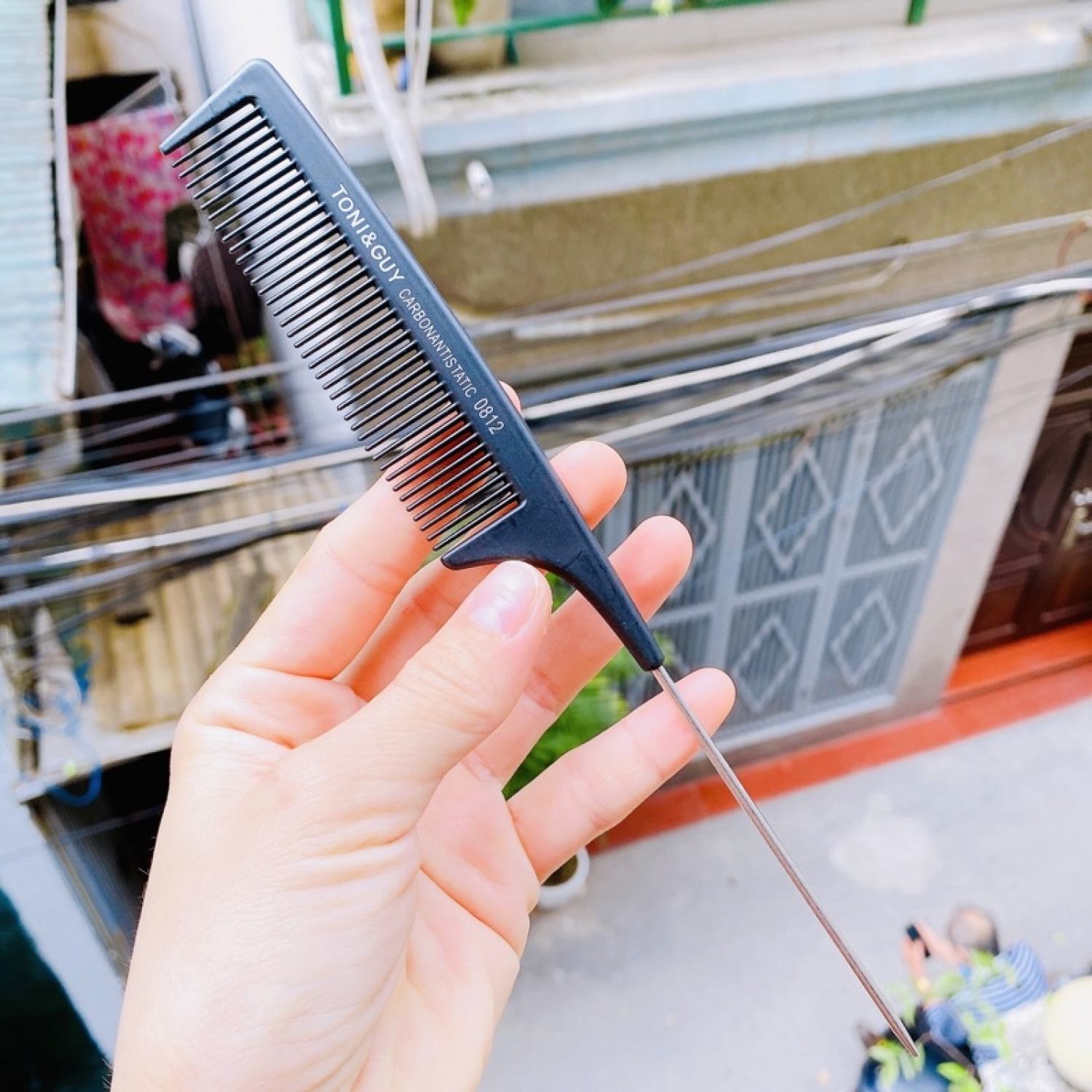Lược chia tóc chuôi nhọn sắt không gỉ TERMAX