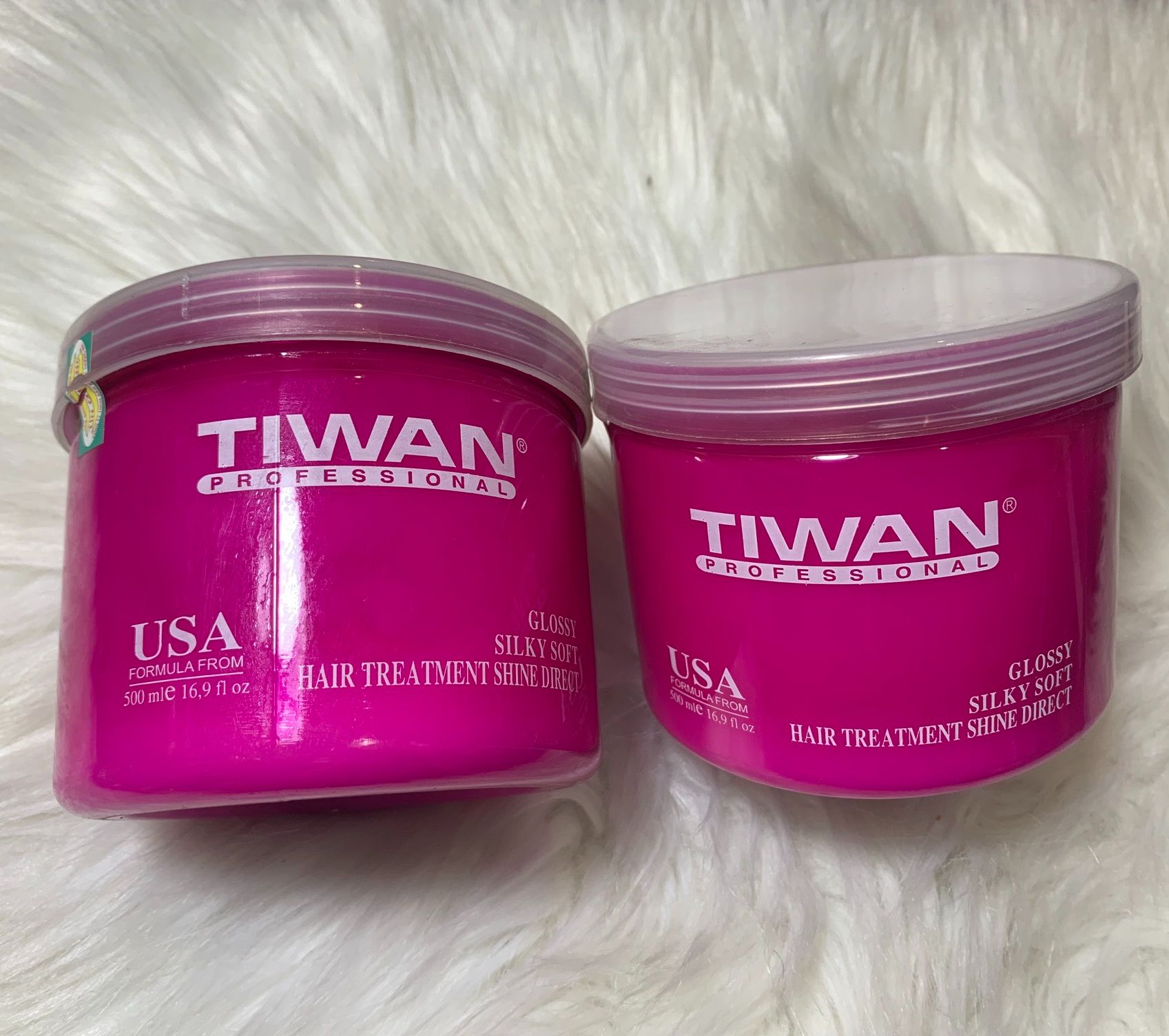 Hấp Dầu Tiwan Hồng Glossy Silky Soft 500ml