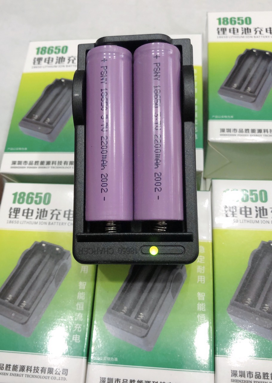 Bộ sạc pin CELL 18650, sạc 2 cục pin