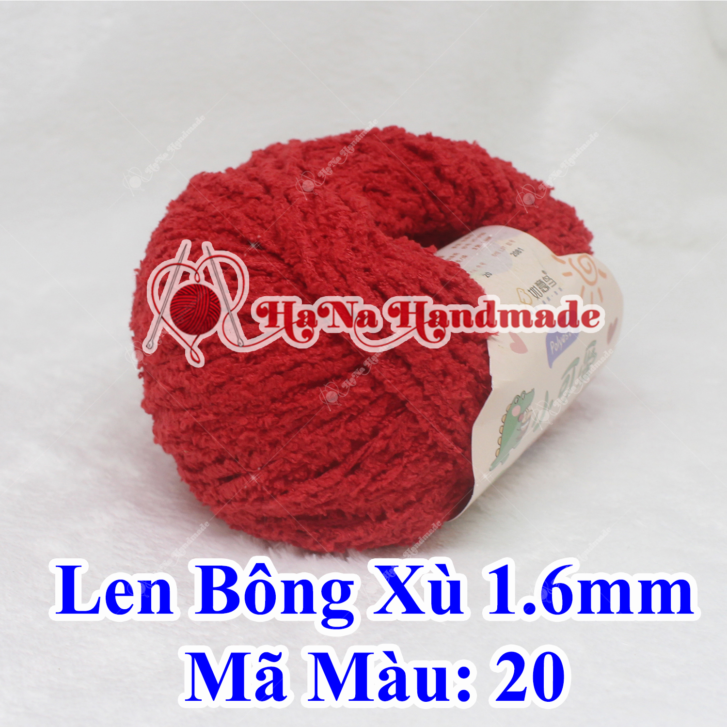 Len Bông Xù 1.6mm -28k/cuộn 50g - Bông xù Xiaoke