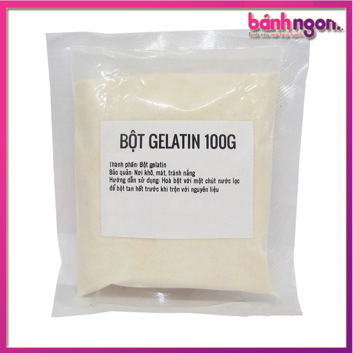 100g bột gelatin làm chè khúc bạch,kẻo dẻo