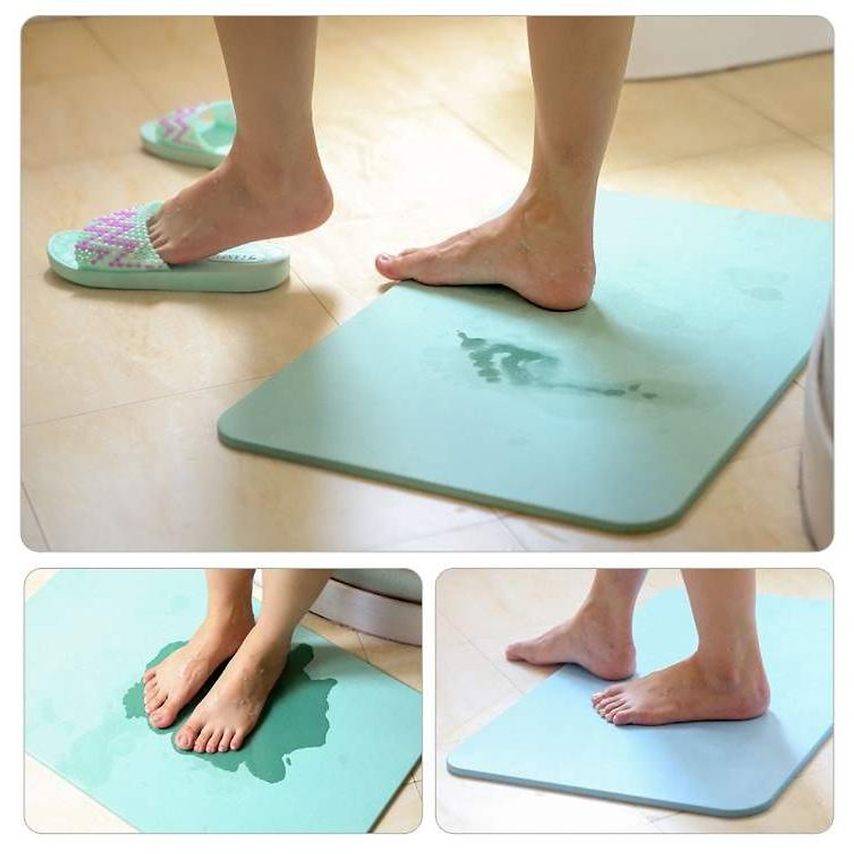 Thảm đá chùi chân siêu thấm Nhật Bản thấm hút nhanh chóng
