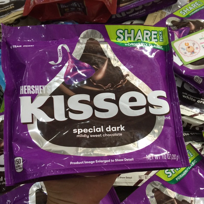 Socola sữa Hershey s Kisses Đắng Chocolate 306 gr