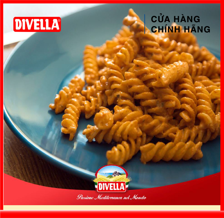 [HOÀN TIỀN MAX 10%]Nui Xoắn Divella Fusilli Số 40 (500g)