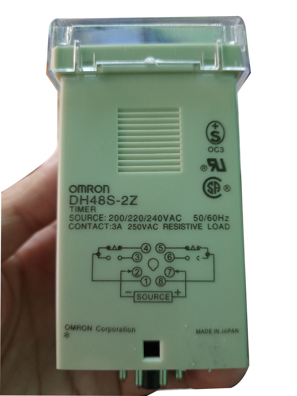 Rơle thời gian OMRON DH48S-2Z kèm đế