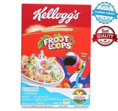 Ngũ cốc ăn sáng vị trái cây Kellogg's Froot Loops 160g Thái Lan
