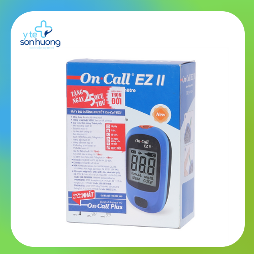 Máy đo đường huyết On Call EZ II - Tặng ngay 25 que thử - APM STORE