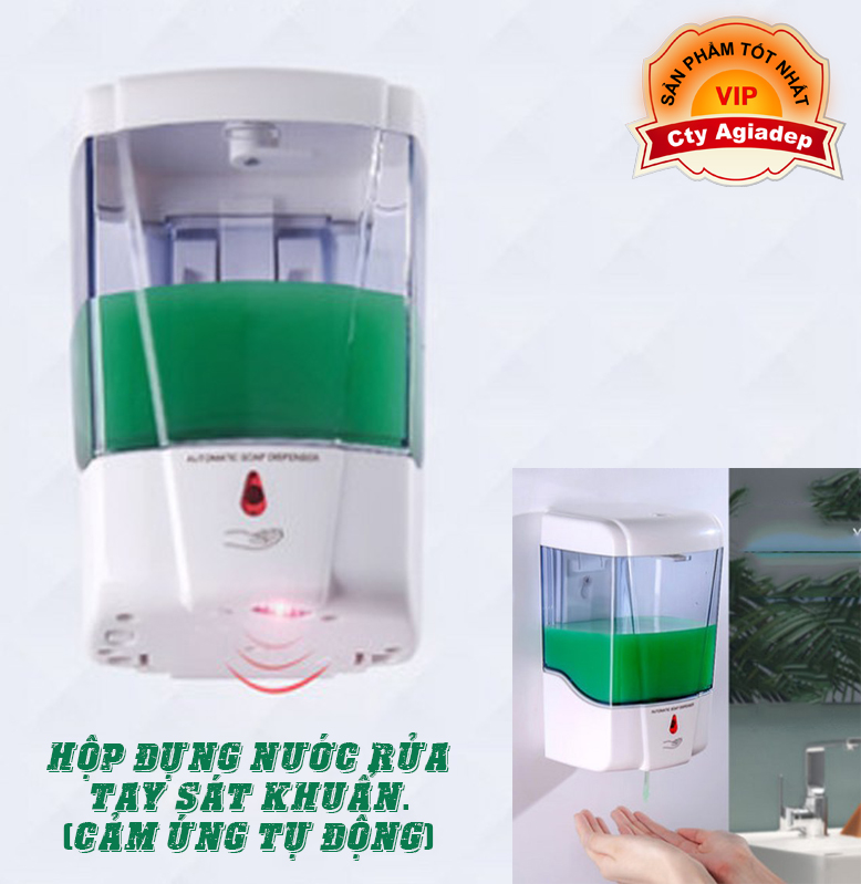 Hộp đựng nước rửa tay sát khuẩn (Cảm ứng tự động) Hàn Quốc intehasa