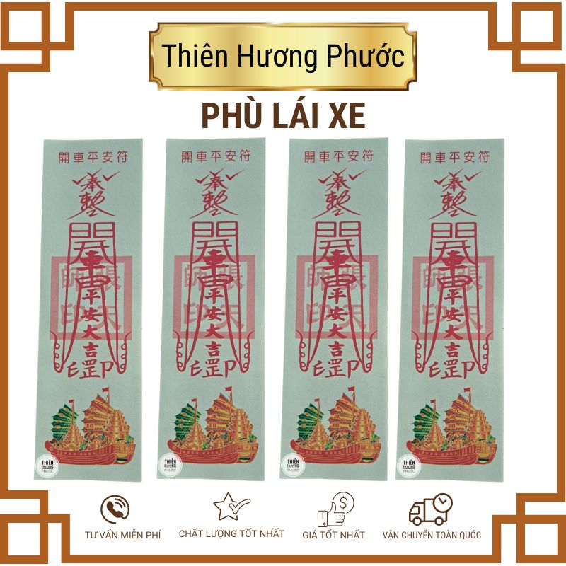 Phù Bình An Phong Thủy Vàng Mã