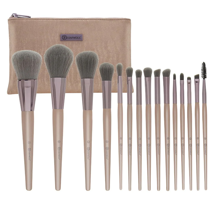 HCMBộ cọ bh cosmetics Lavish Elegance 15 Piece Brush Set With Bag
