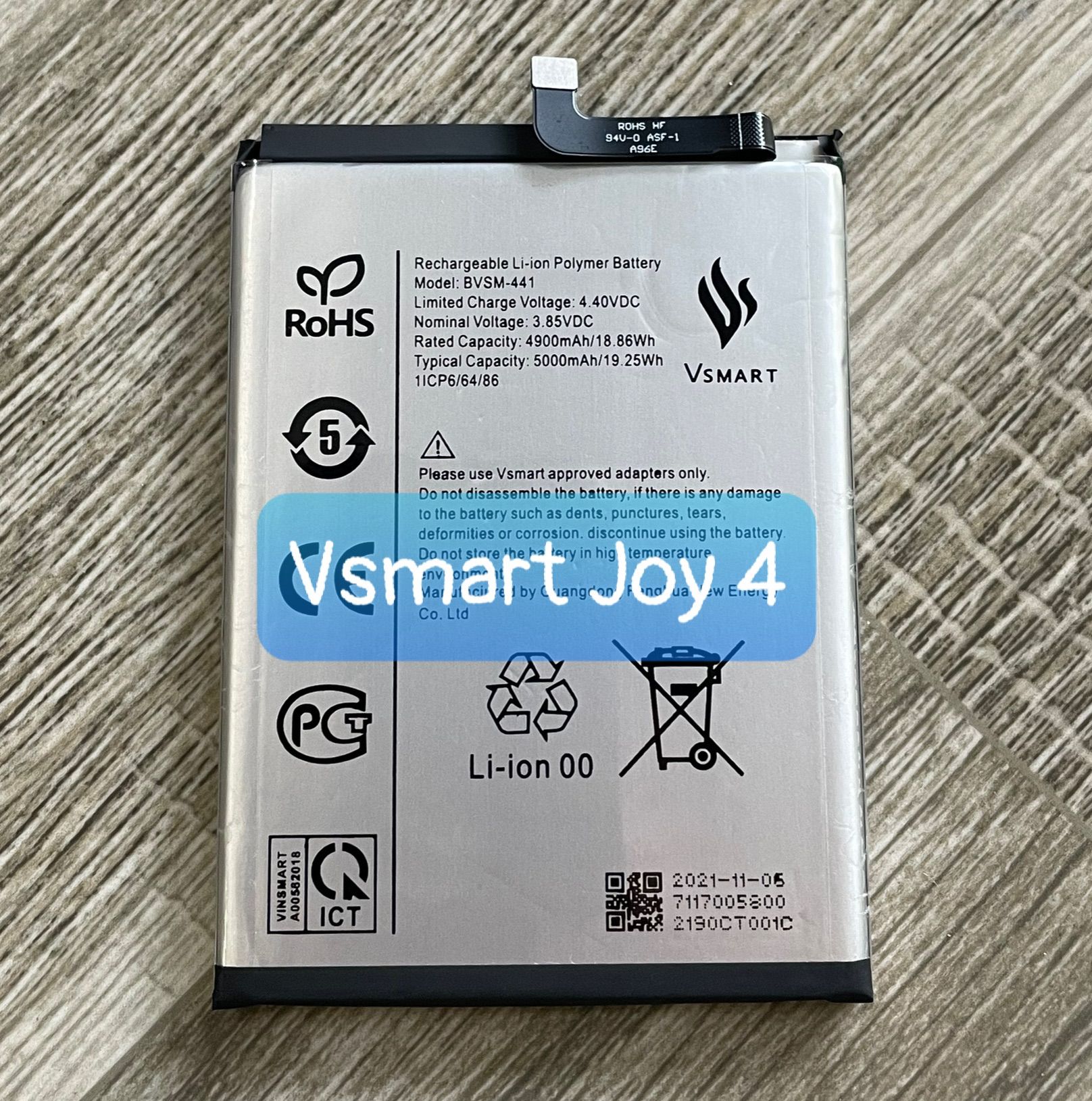Pin Vsmart Joy 4 (BVSM-441) pin zin LK