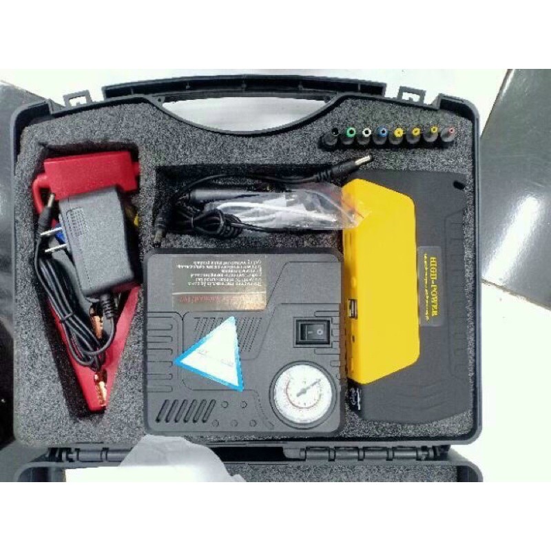 Valy kích nổ, kích điện ắc quy ô tô xe hơi kèm máy bơm lốp high power