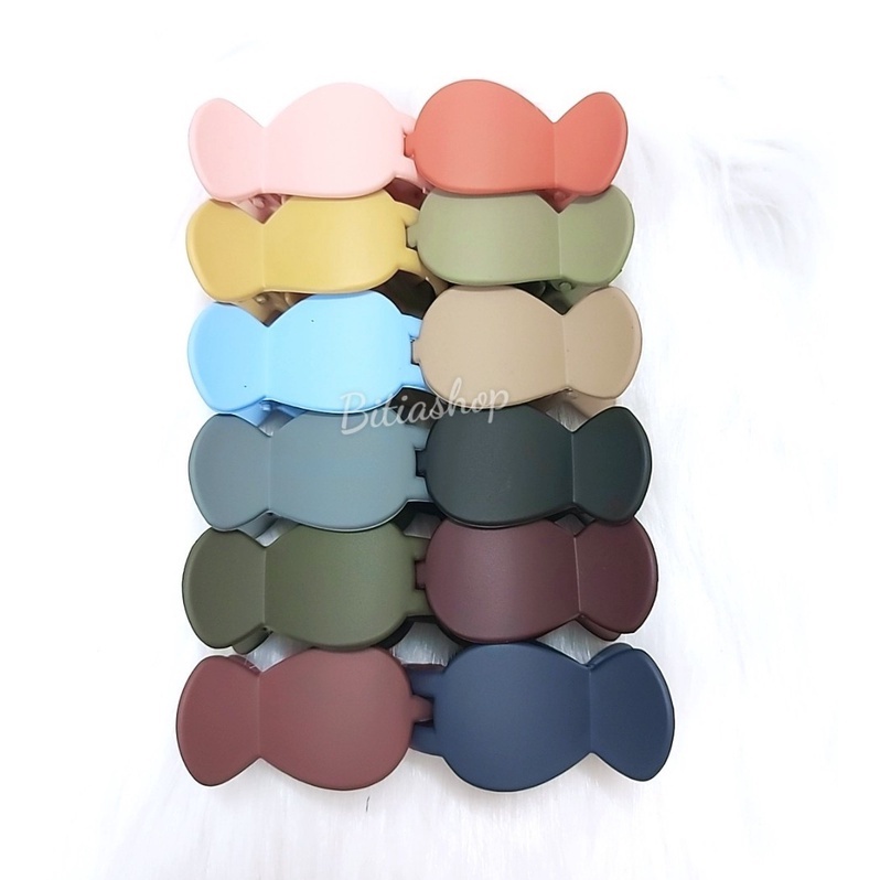 LỐ 12 KẸP TÓC CÀNG CUA 3 RĂNG BẦU MÀU NHÁM