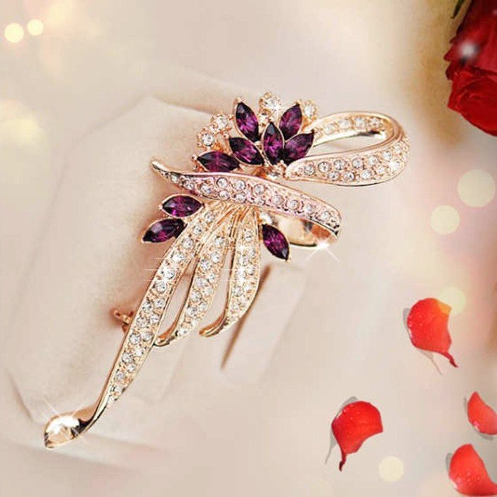 SHOPPRO - Cài Áo Hình Hoa Nơ Đá Xanh Cao Cấp Sang Trọng Kiểu Phụ Kiện Trang Trí Váy Đầm Dành Cho Nữ - Cài Áo Vest Cao Cấp Vest Nữ SHOPPRO 03