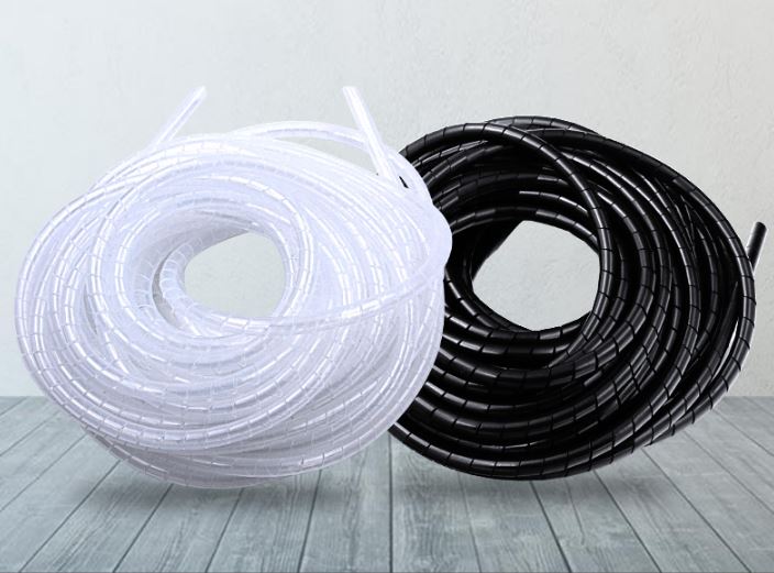 DÂY XOẮN RUỘT GÀ ĐEN/ TRẮNG ĐỦ SIZE CUỘN 10M