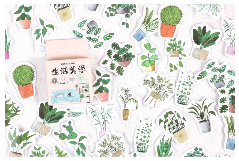 Bộ 45 Sticker Cây Cảnh E116
