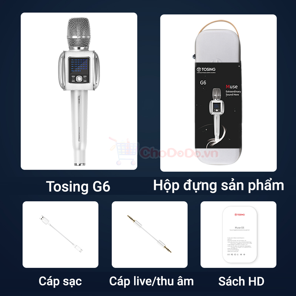 Tosing G6 - Micro Karaoke Bluetooth Đa Năng Cao Cấp - Âm Thanh Cực Hay
