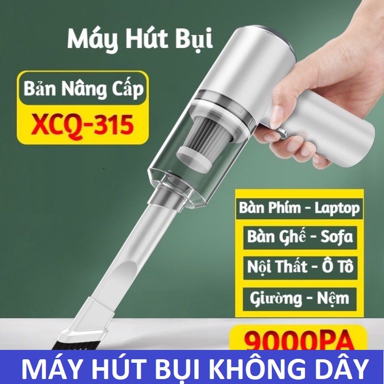 Máy hút bụi cầm tay mini 2in 1- máy hút bụi không dây đa năng lực hút siêu mạnh
