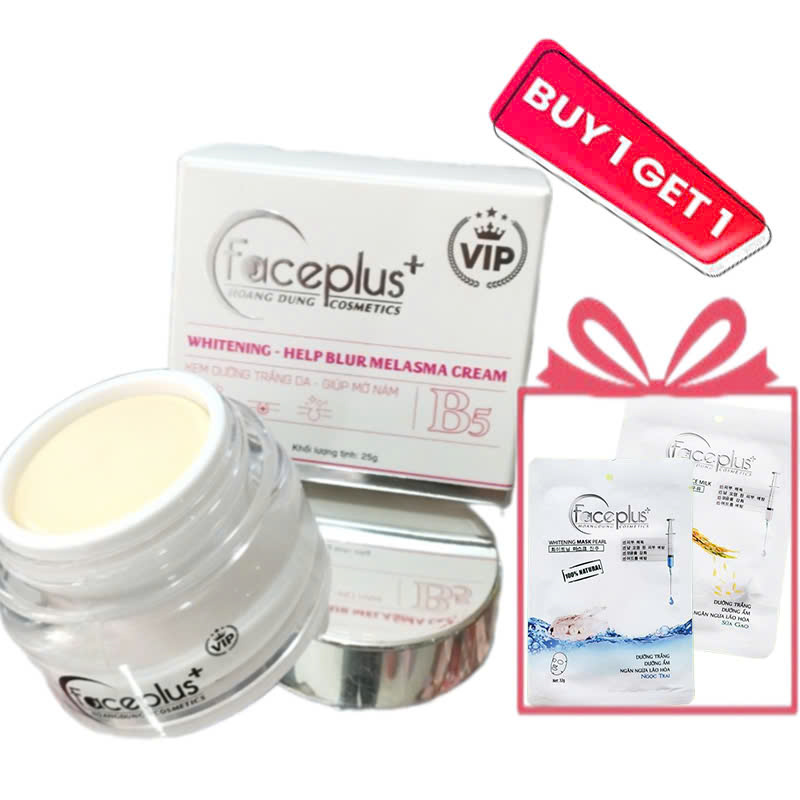 Kem Nám - Tàn Nhang - Đồi Mồi FacePlus+ 15g + tặng mặt nạ